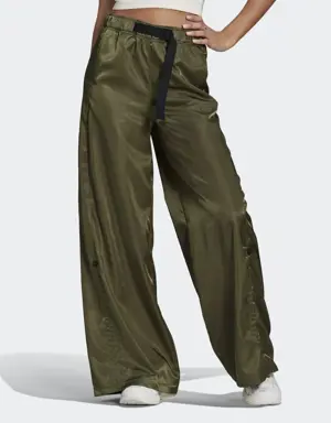 Wide-Leg Satin Pants