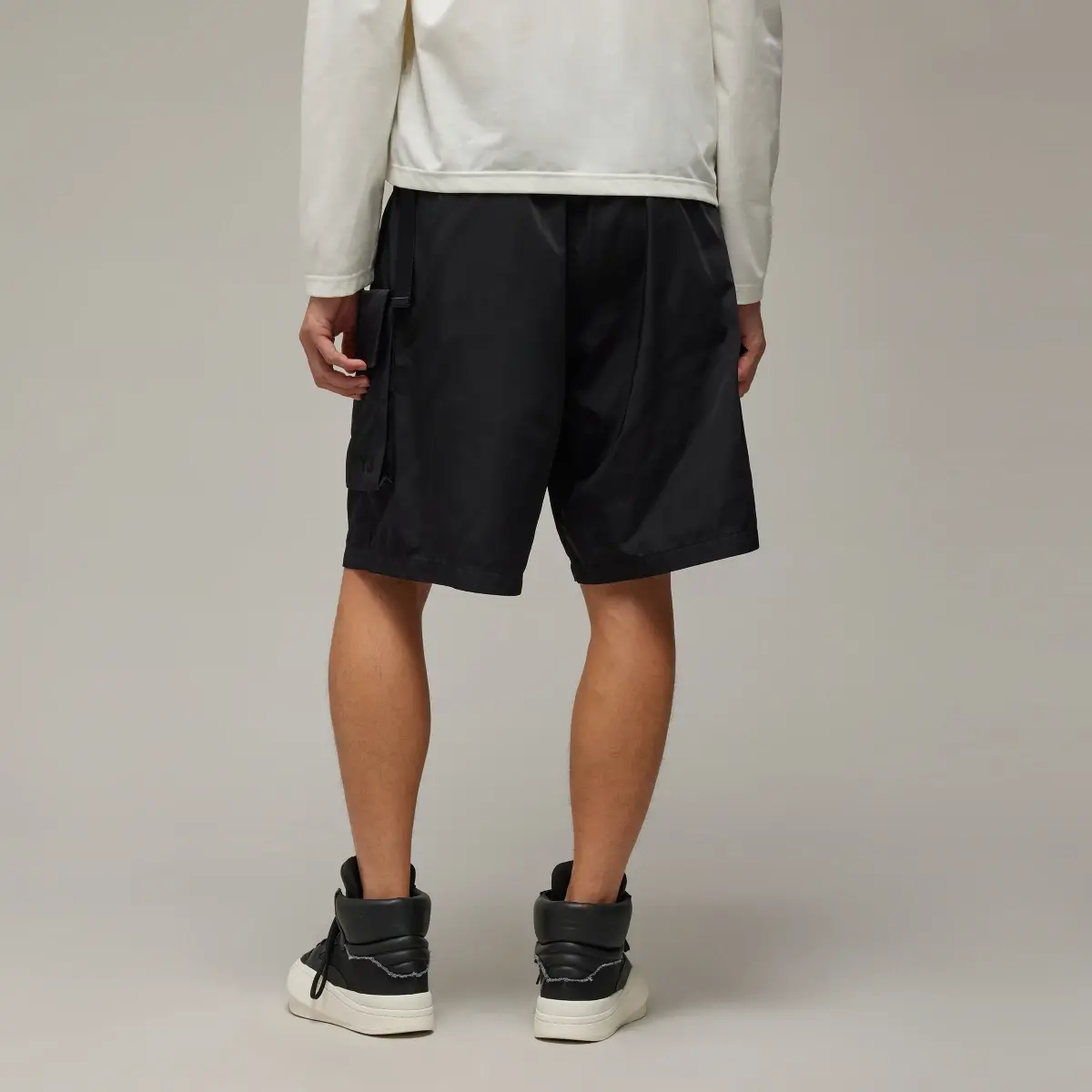 Adidas Y-3 Nylon Twill Shorts. 3