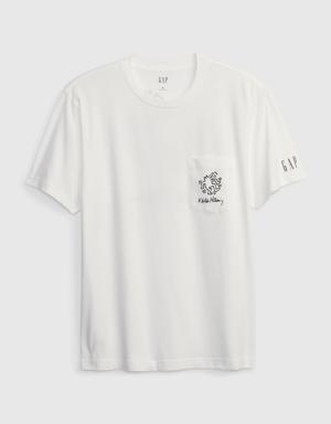 &#215 Keith Haring Graphic T-Shirt white