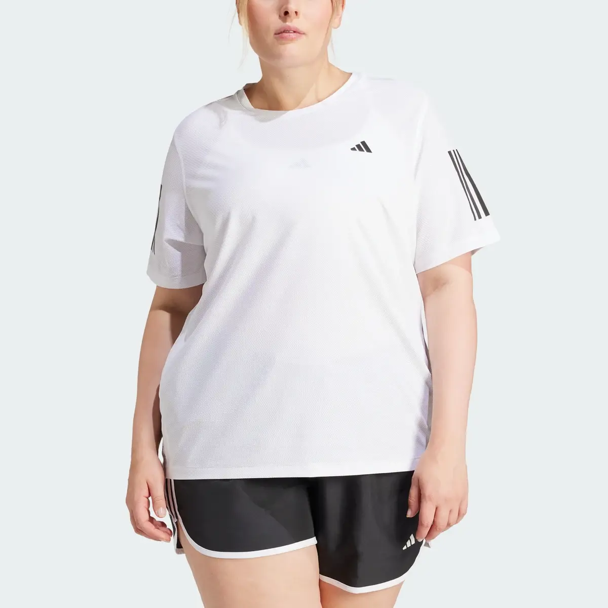 Adidas Own The Run T-Shirt (Plus Size). 1