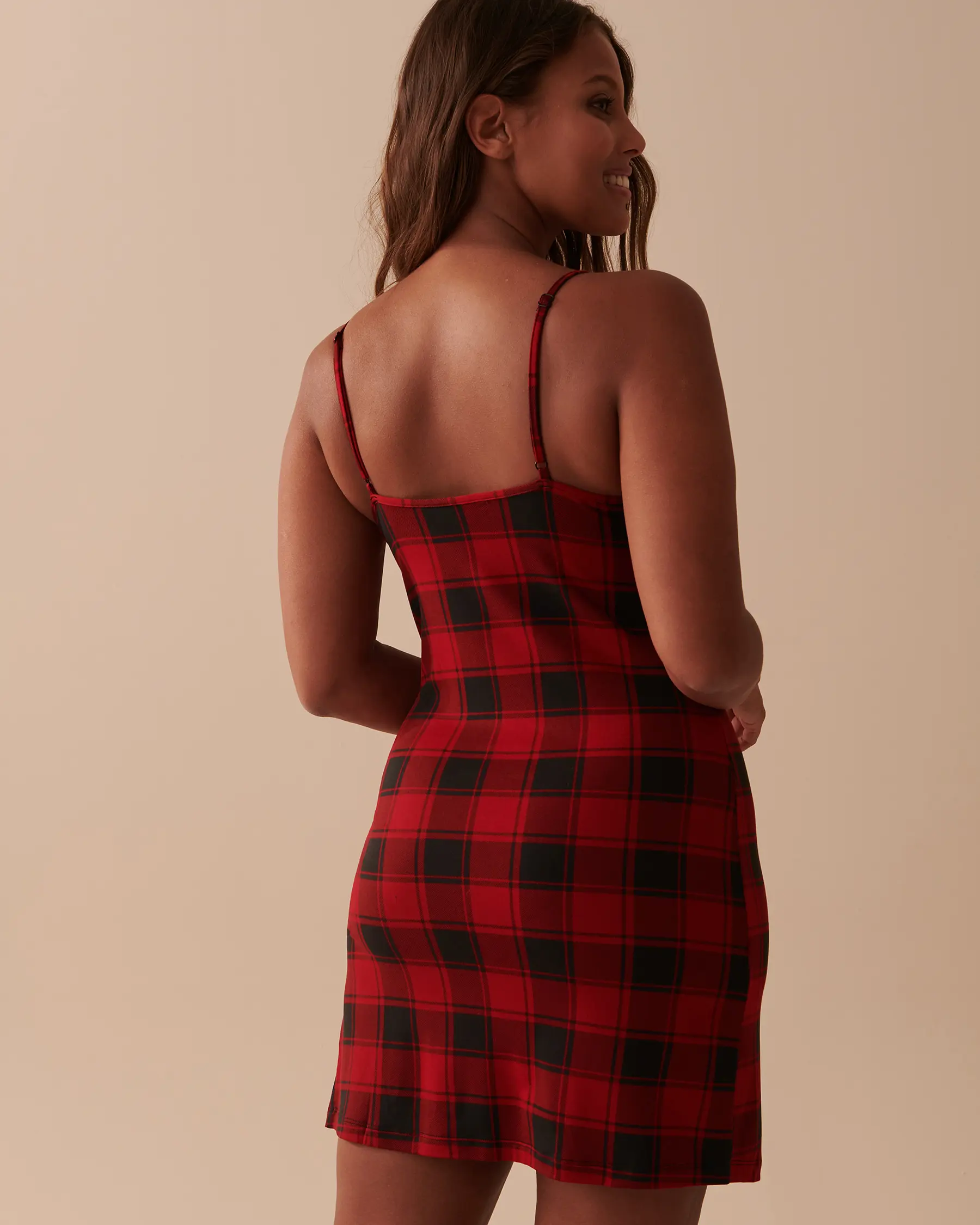 La Vie en Rose Buffalo Plaid Super Soft Nightie. 2