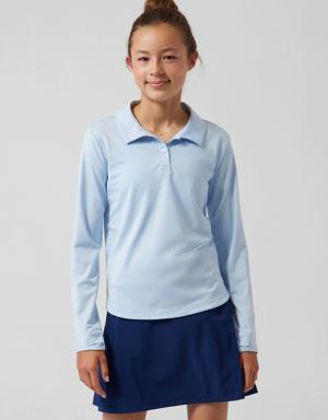Athleta Girl School Day Longsleeve Polo blue