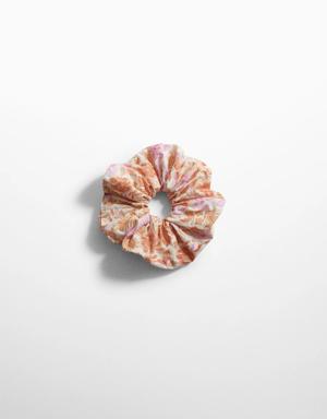 Mango Flower scrunchie