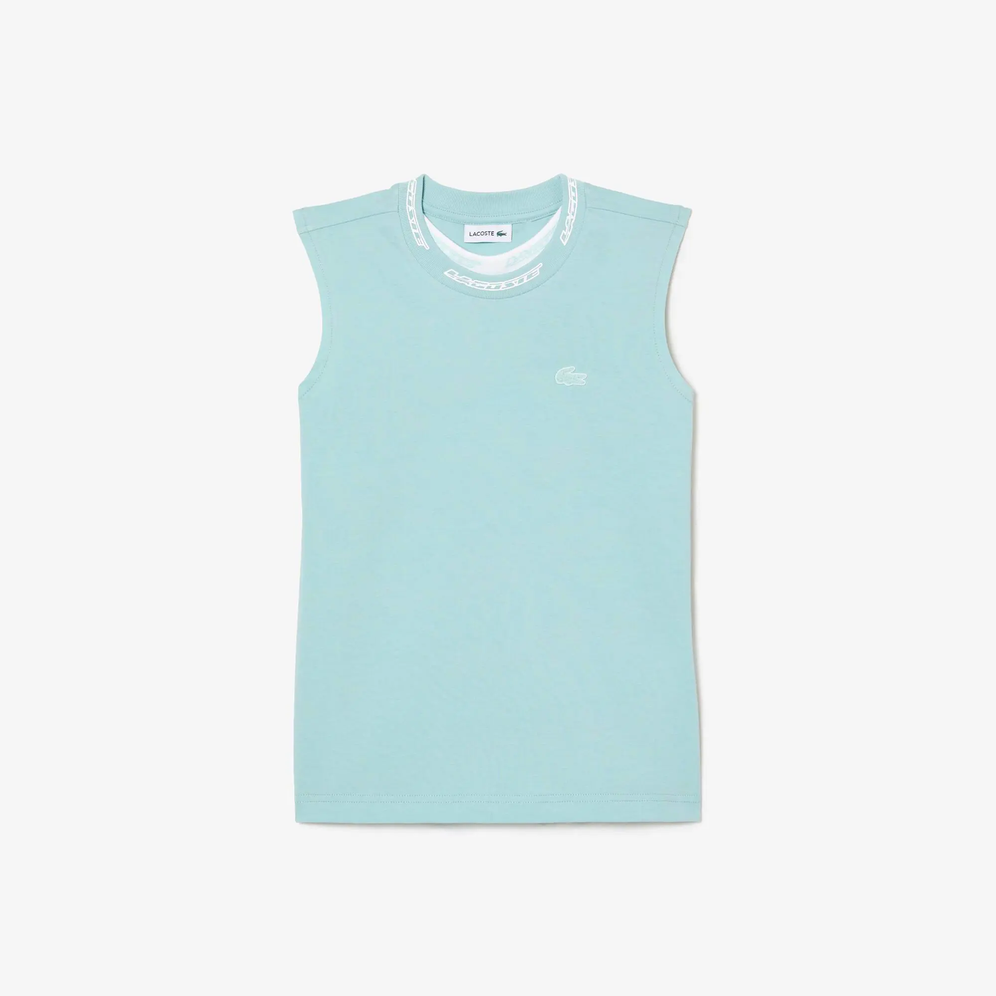 Lacoste Girls’ Lacoste Cotton Jersey Sleeveless T-shirt. 2