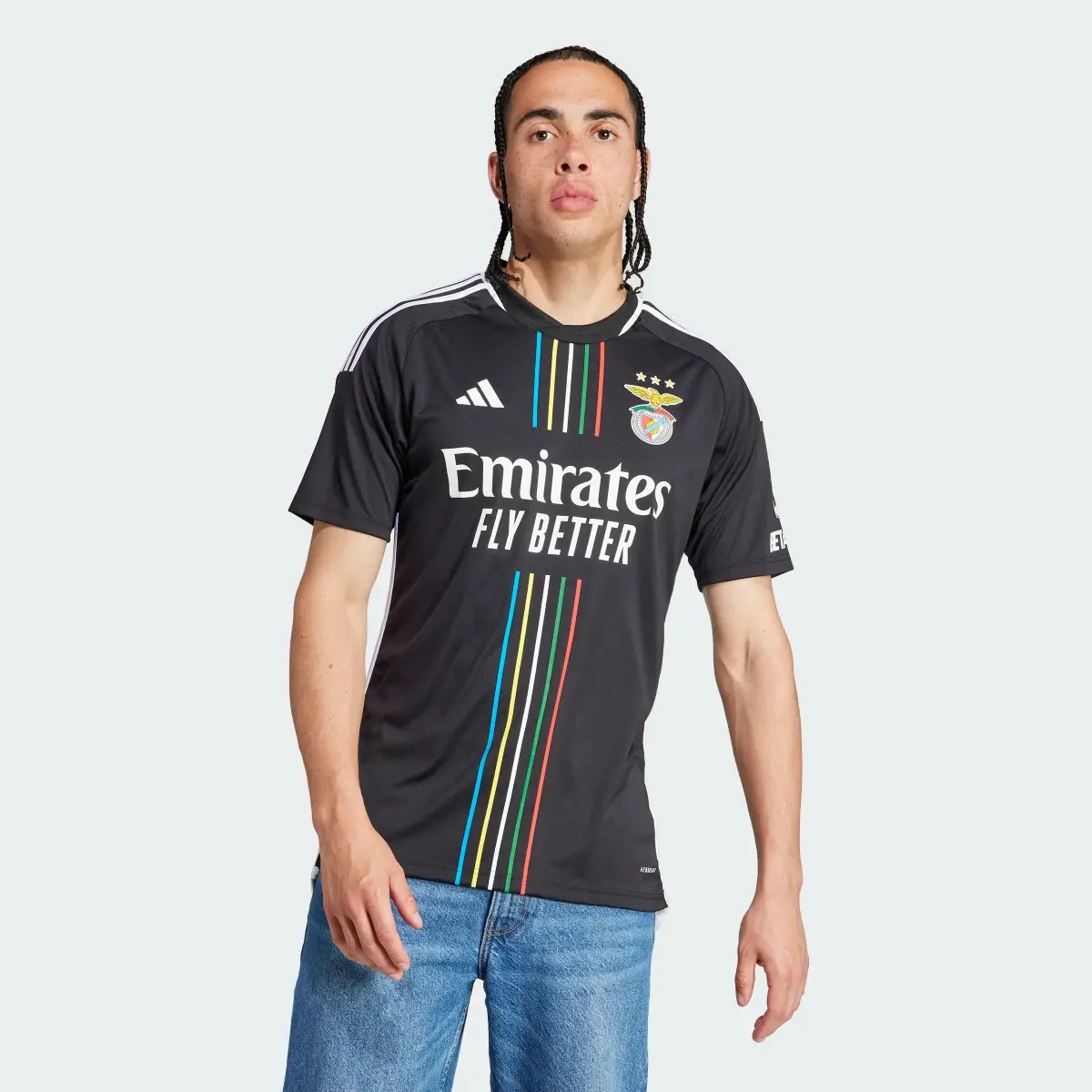 Adidas Camiseta segunda equipación Benfica 23/24. 2