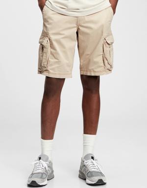 11" Twill Cargo Shorts with GapFlex beige