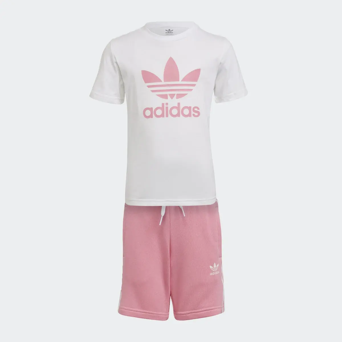 Adidas adicolor Shorts und T-Shirt Set. 1