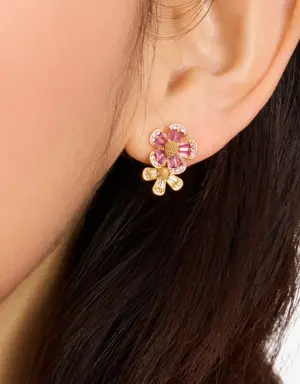 Fleurette Double Studs