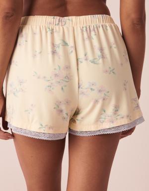 Super Soft Lace Detail Shorts