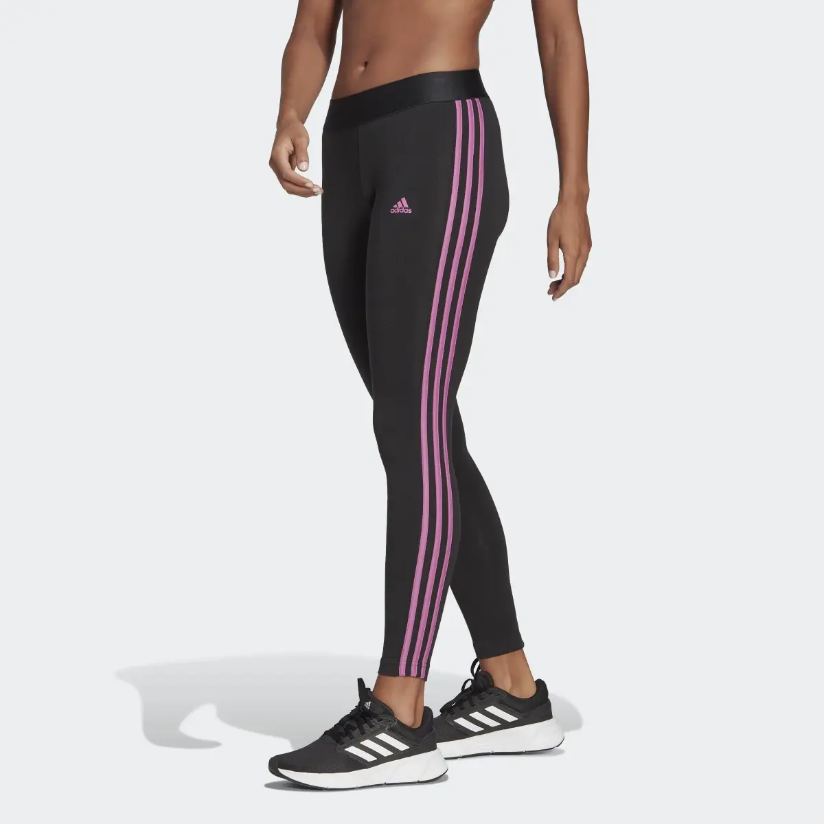 Adidas LOUNGEWEAR Essentials 3-Stripes Leggings. 1