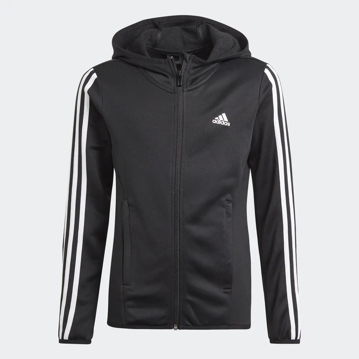 Adidas Designed To Move 3-Stripes Full-Zip Hoodie. 1