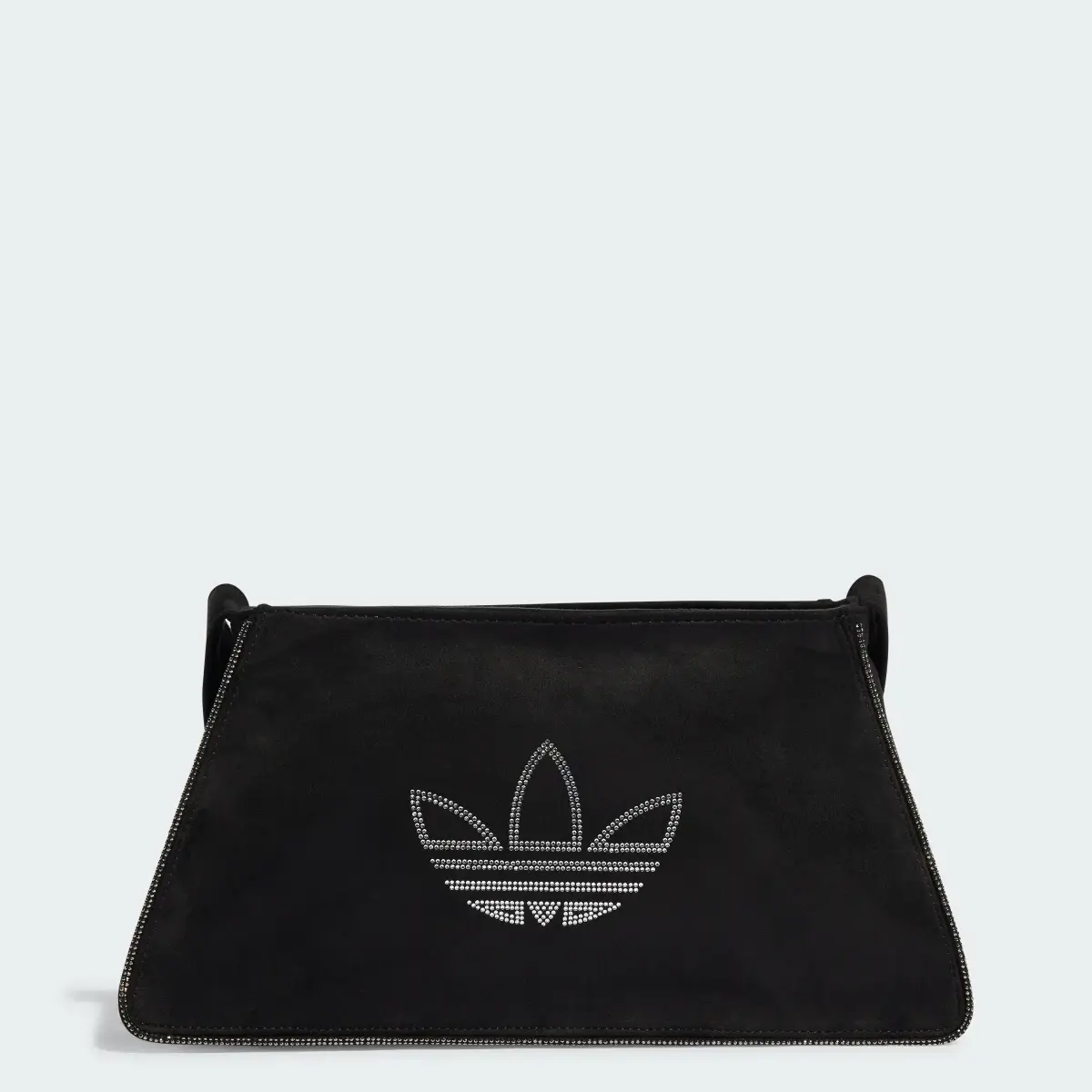 Adidas Rhinestones Fake Suede Shoulder Bag. 1