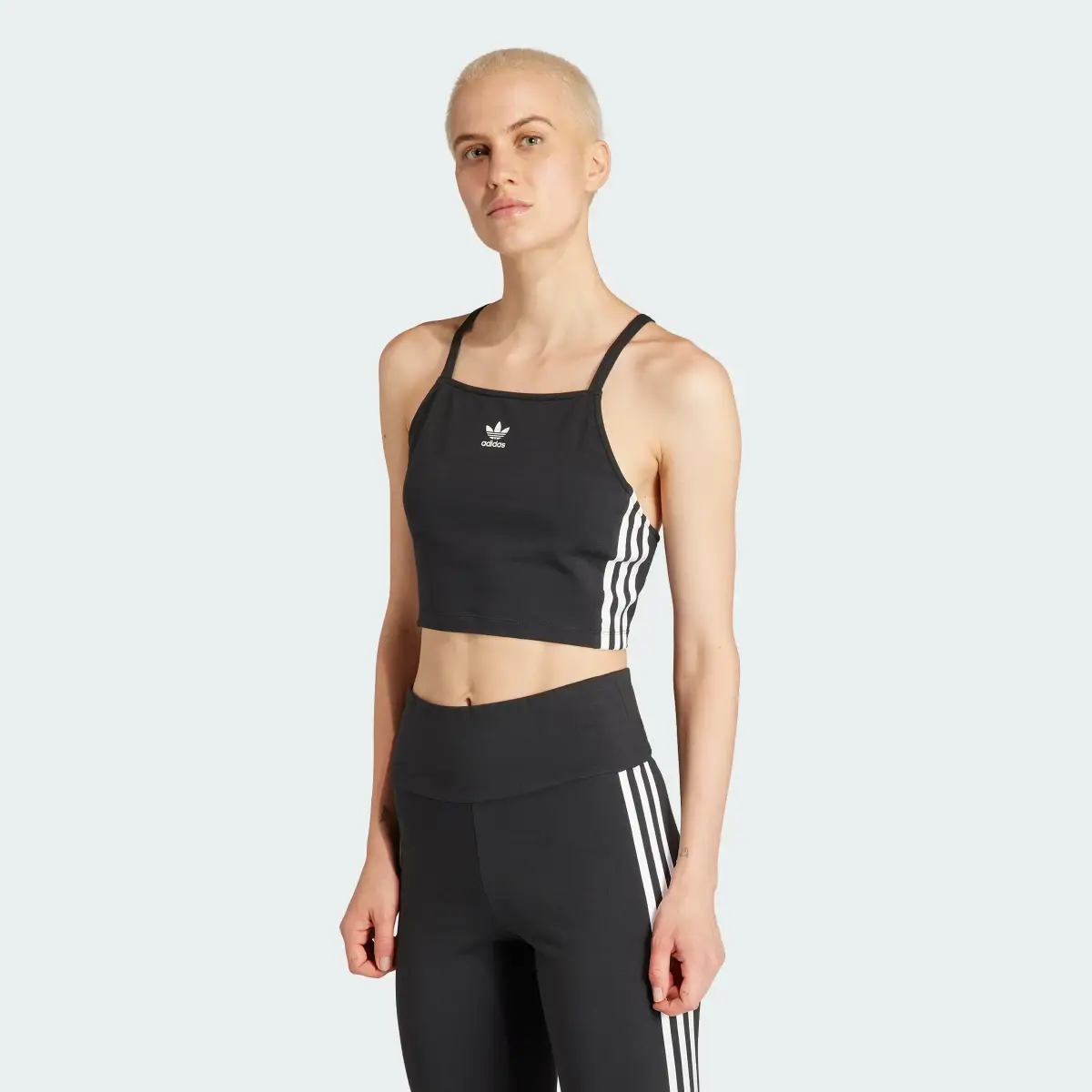 Adidas Adicolor 3-Stripes Crop Top. 2