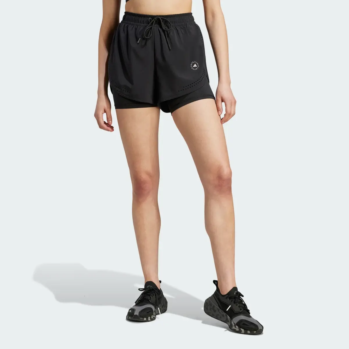 Adidas by Stella McCartney TruePurpose 2-in-1 Training Shorts. 1