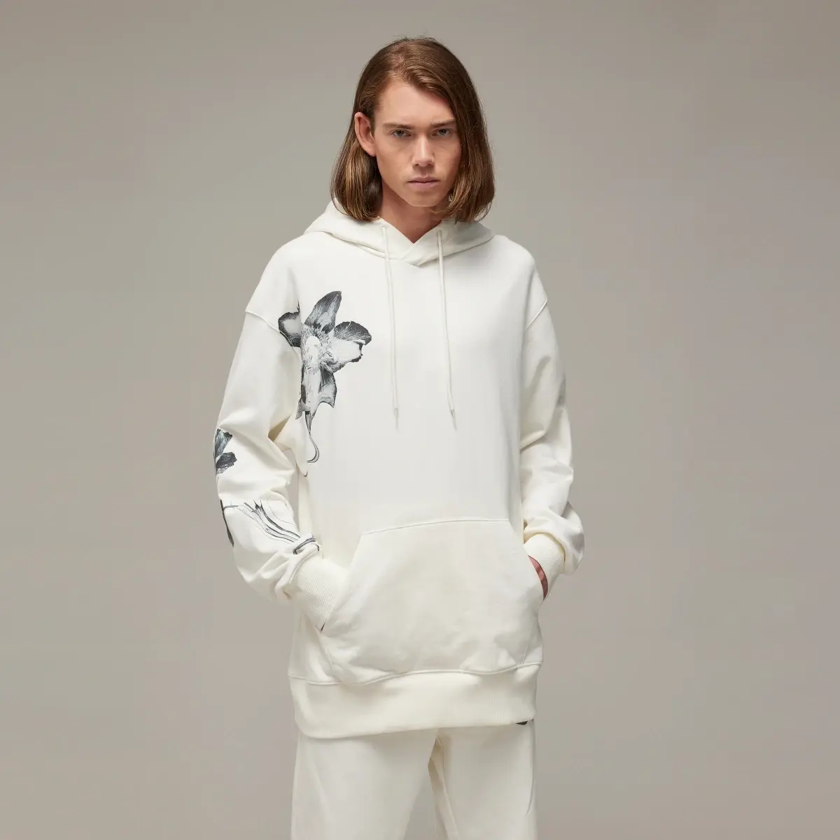 Adidas Y-3 Graphic French Terry Hoodie. 1