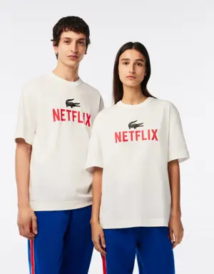 Unisex Lacoste x Netflix Loose Fit Organic Cotton T-Shirt