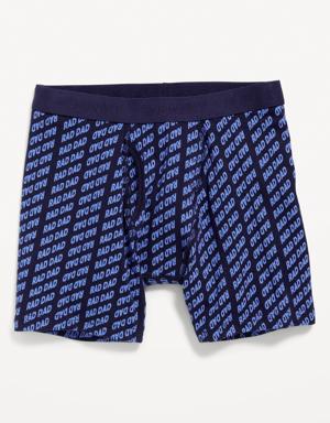 Printed Built-In Flex Boxer-Briefs Underwear for Men -- 6.25-inch inseam multi