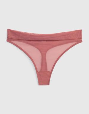 Gap Mesh Thong brown