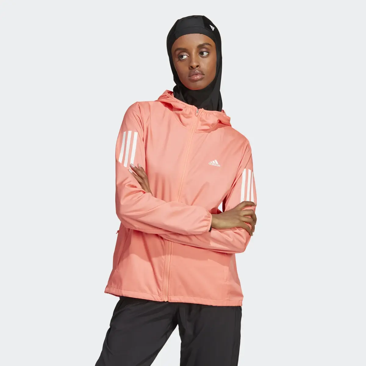 Adidas Giacca a vento da running Own the Run Hooded. 2