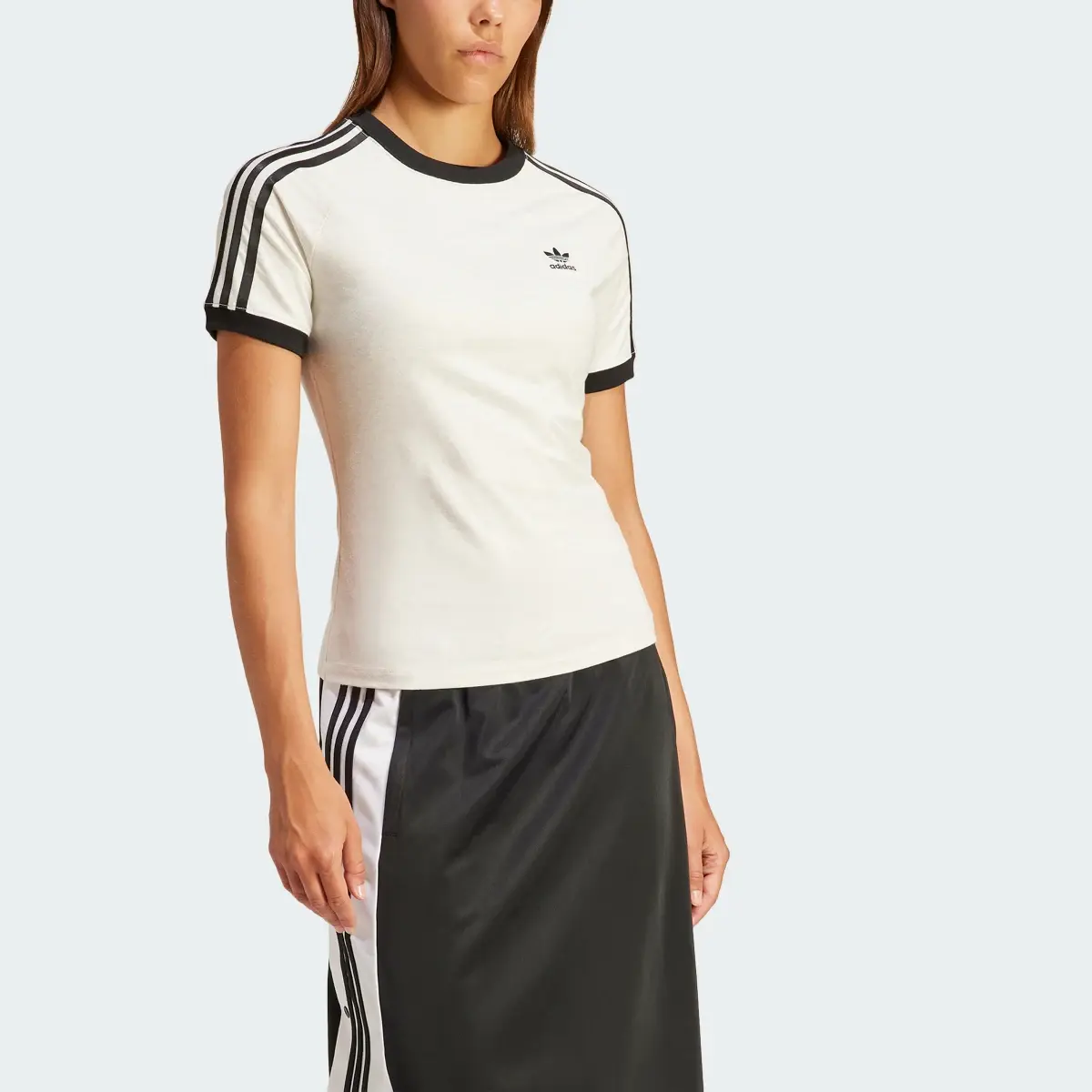 Adidas 3-Stripes Slim Raglan Tee. 1