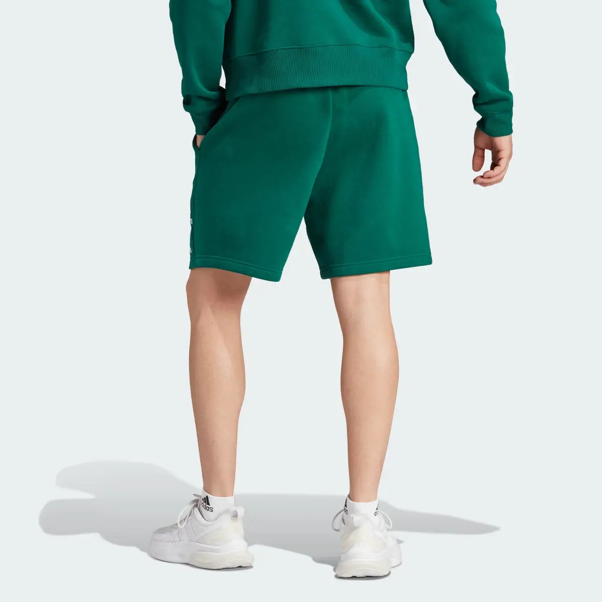 Adidas All SZN Fleece Graphic Shorts. 2