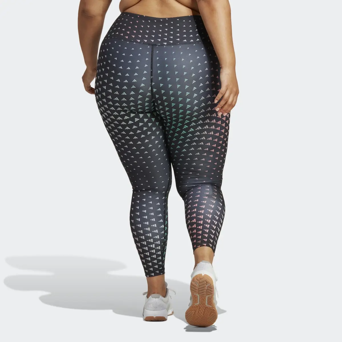 Adidas Leggings Train Essentials Brand Love High-Waisted Full-Length (Curvy). 2