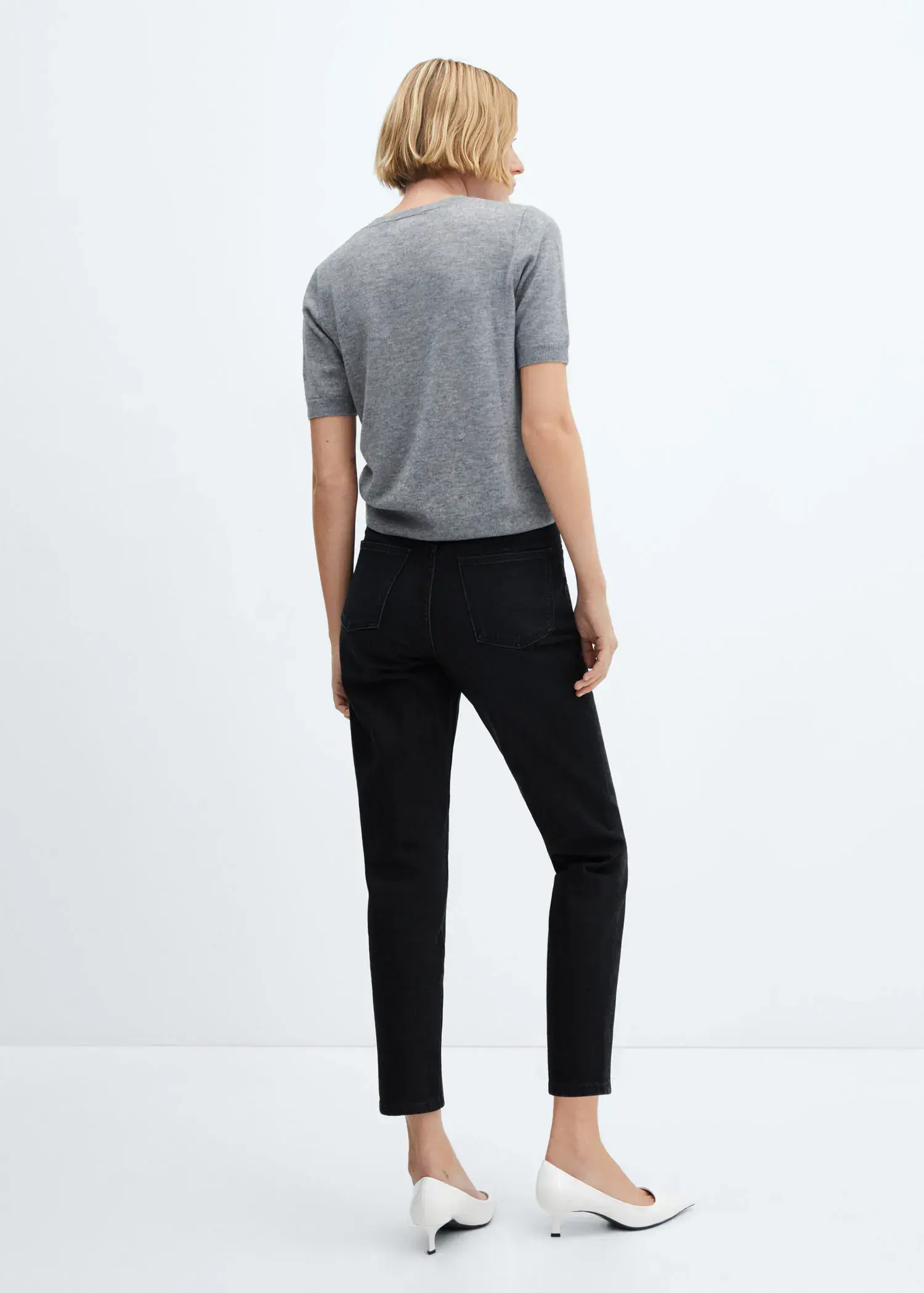 Mango Comfort-Jeans mit hohem Bund Newmom. 3