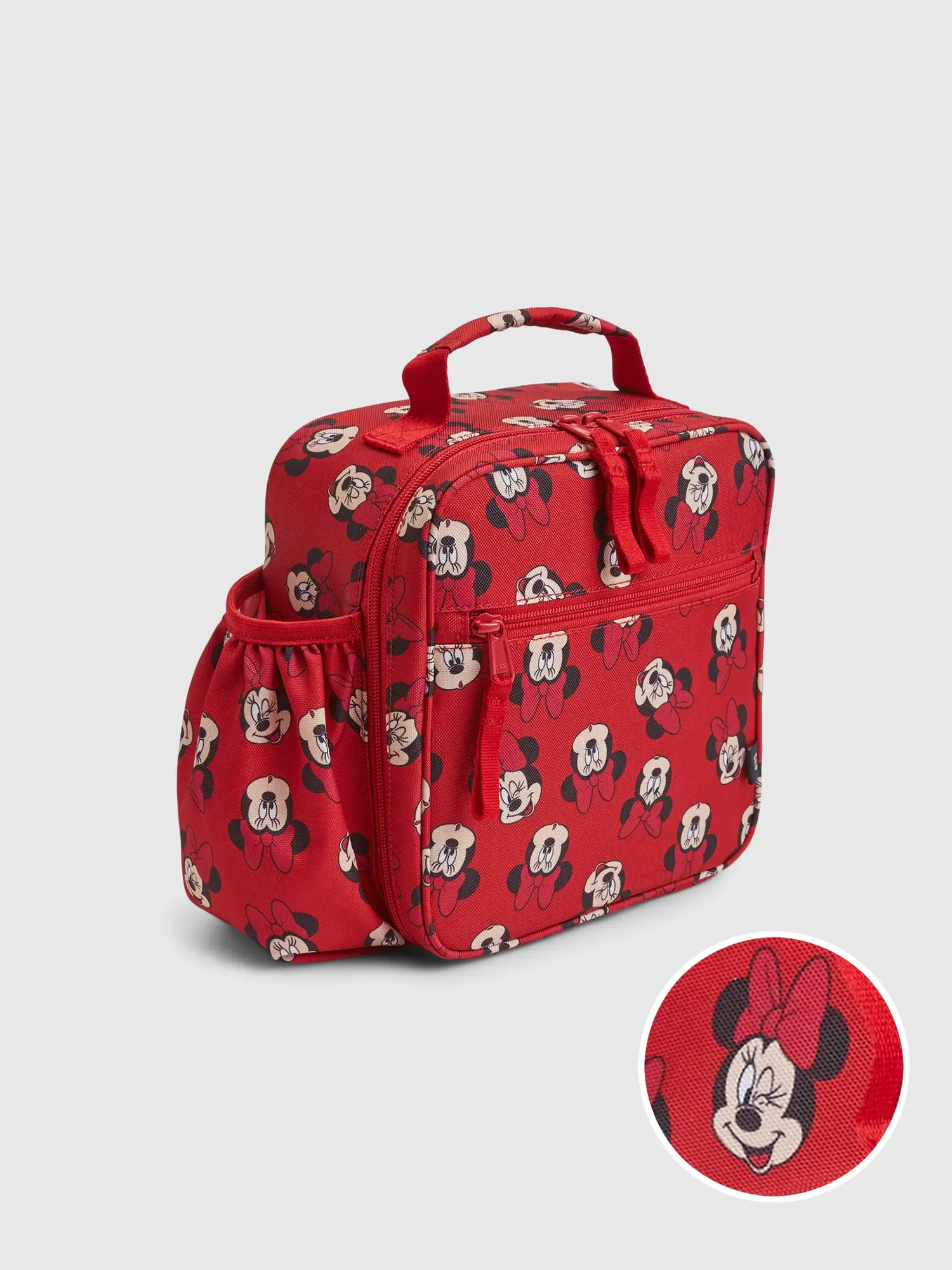 Gap Kids &#124 Disney Recycled Minnie Mouse Lunchbag red. 1