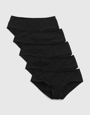 Stretch Cotton Hipster (5-Pack) black
