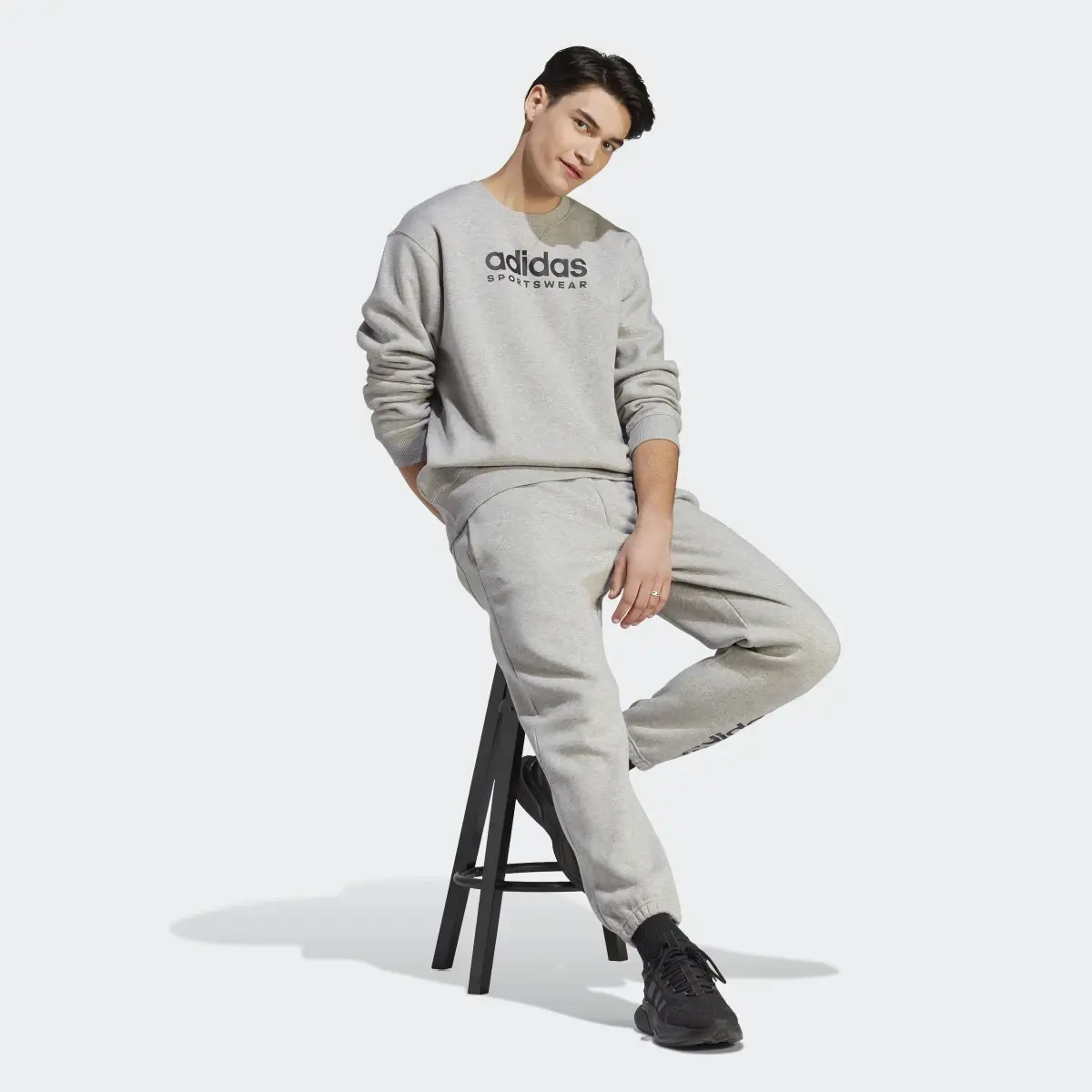 Adidas All SZN Fleece Graphic Pants. 3