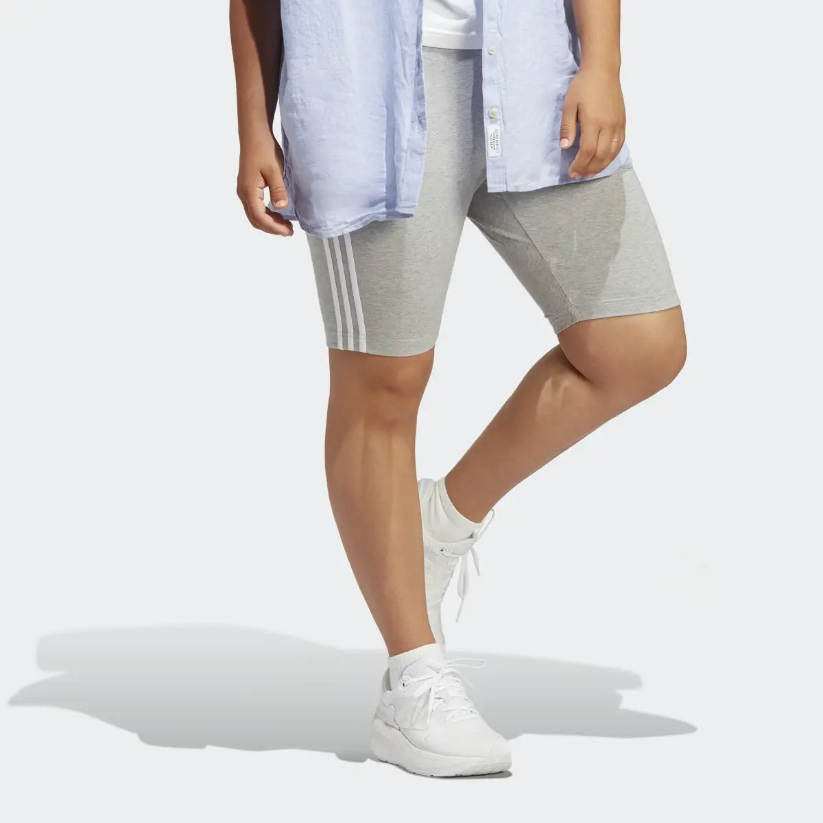 Adidas Essentials 3-Stripes Bike Shorts (Plus Size). 3