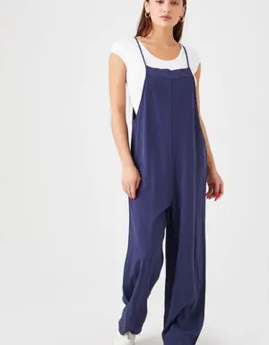 Forever 21 Relaxed Cami Overalls Navy