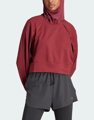 Adidas Power AEROREADY Crop Cover-Up Sweatshirt