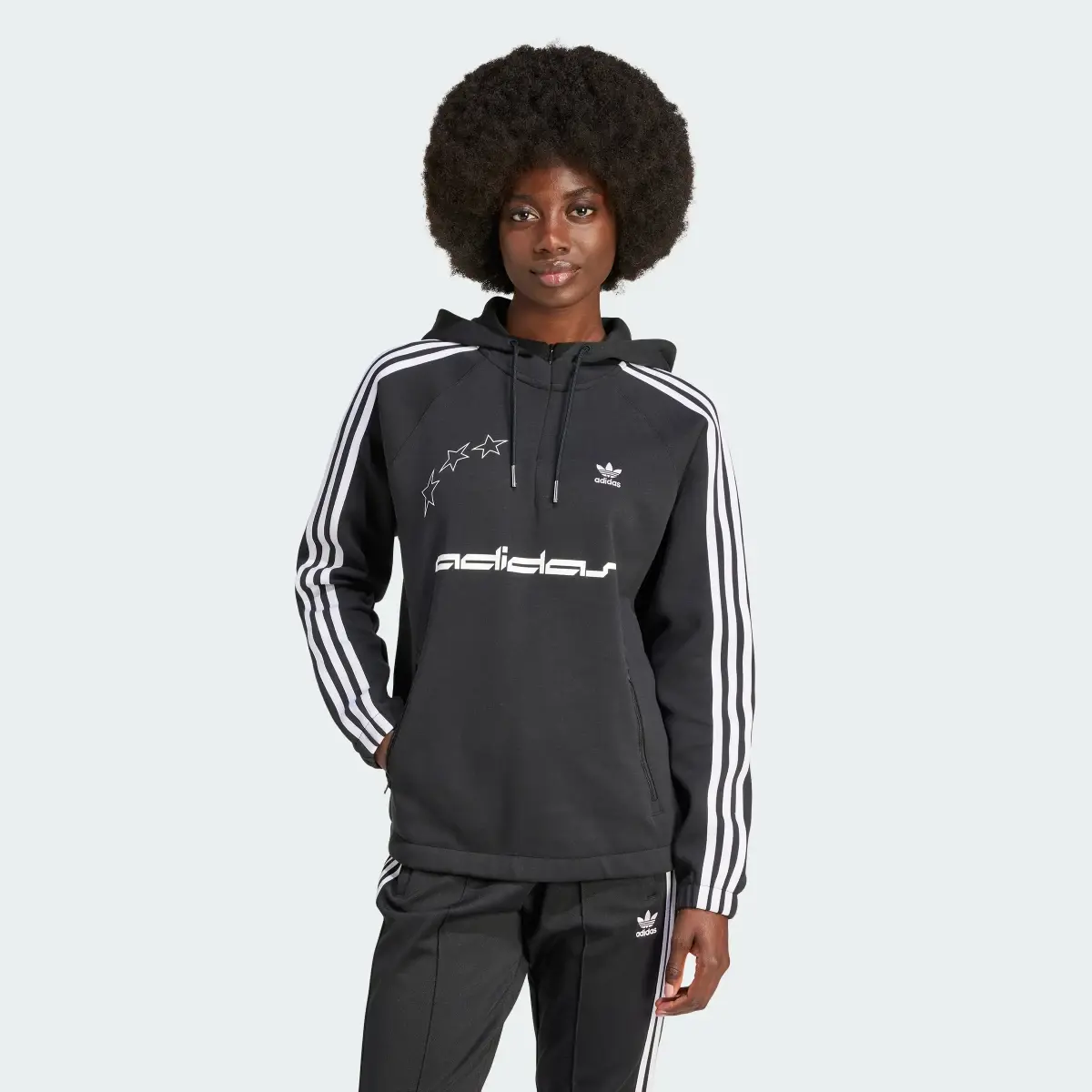 Adidas Loose Cutline Hoodie. 2