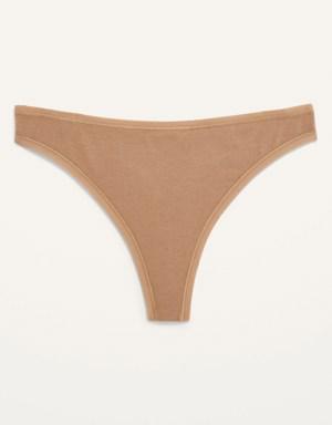 Old Navy Supima&#174 Cotton-Blend Thong Underwear for Women brown