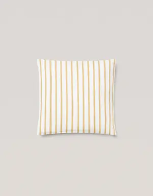 Mango Striped cotton cushion cover 45x45cm