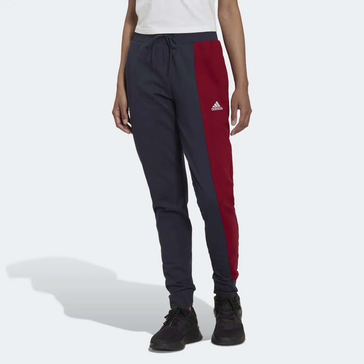 Adidas Essentials Colorblock Joggers. 1