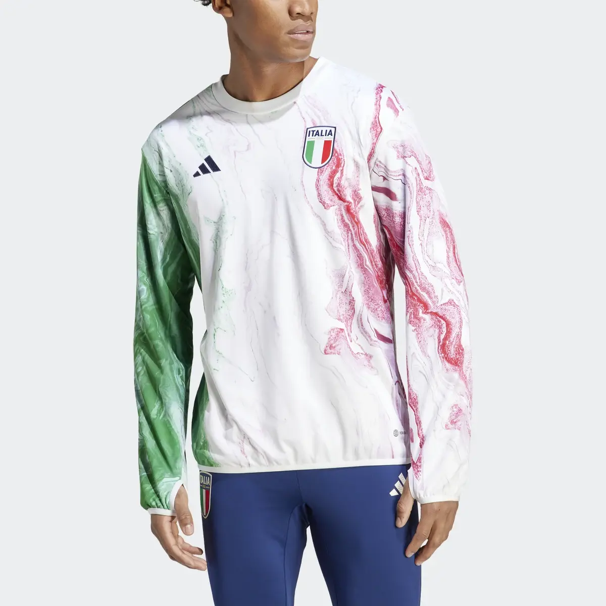 Adidas Camisola de Aquecimento da Itália. 1