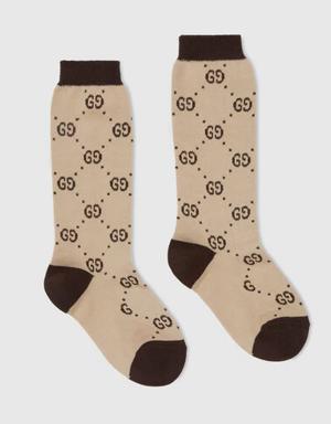 Children's cotton GG socks