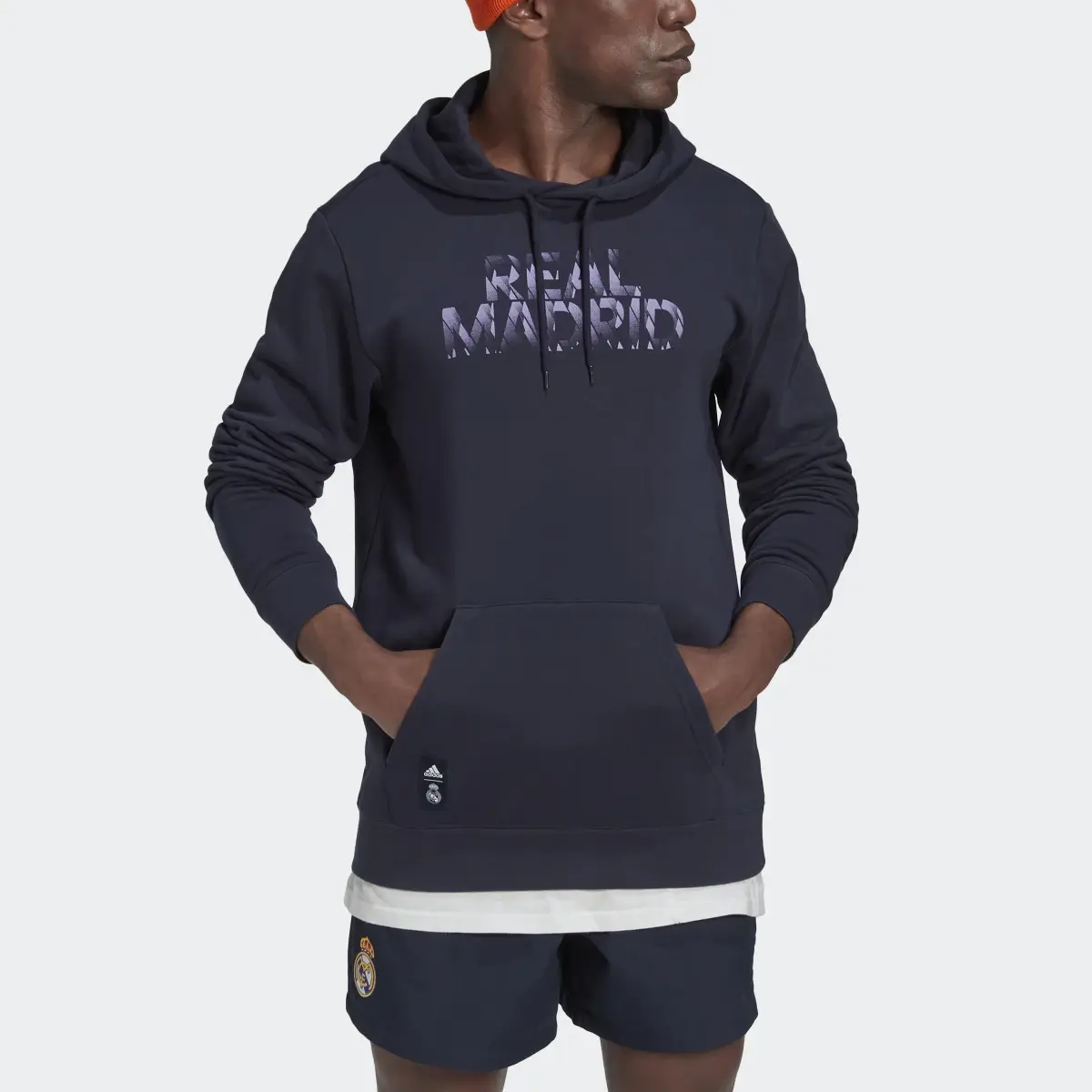 Adidas Sweat-shirt à capuche graphique Real Madrid DNA. 1