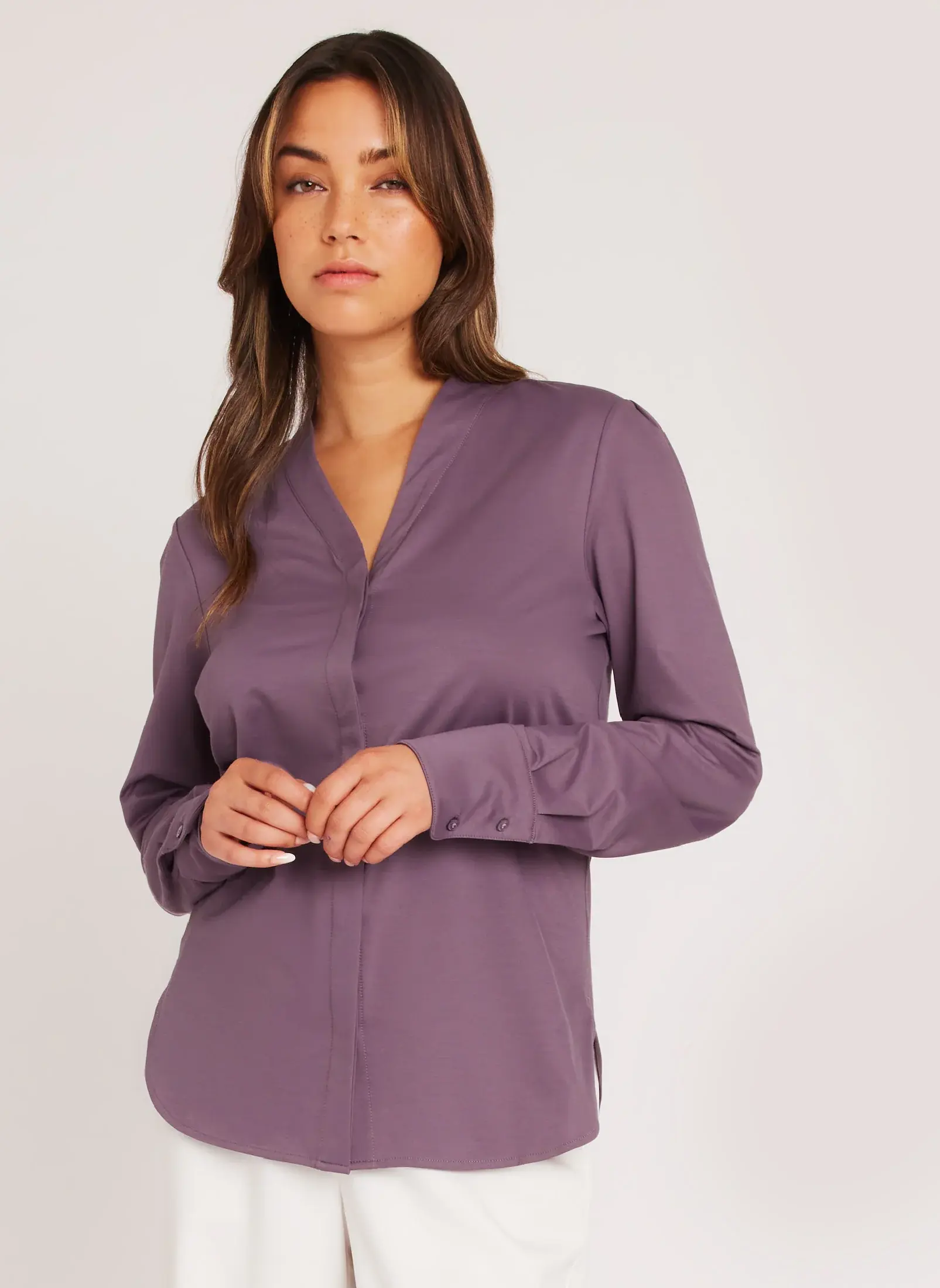 Kit And Ace On The Move Long Sleeve Blouse. 1