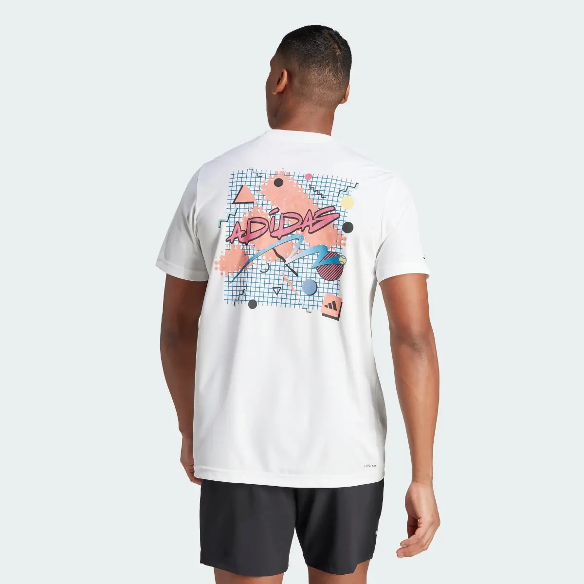 Adidas Playera Court Sport Graphic Para Tenis. 3