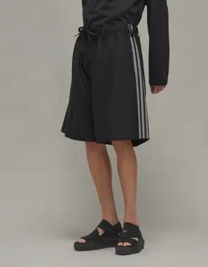 Y-3 3-Stripes Refined Wool Tailored Shorts
