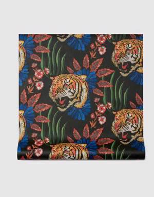 Tiger Leaf print wallpaper
