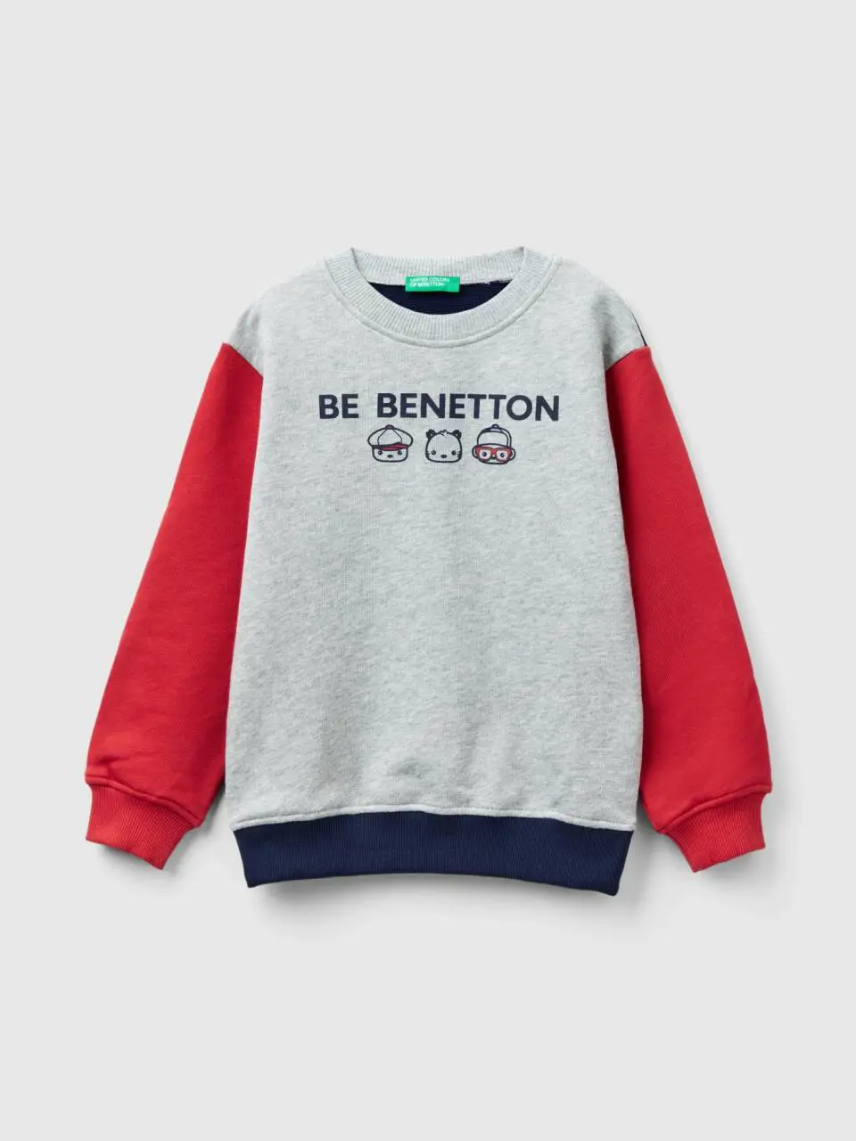 Benetton sweatshirt in 100% organic cotton. 1