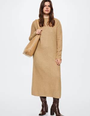 Knitted Perkins neck dress