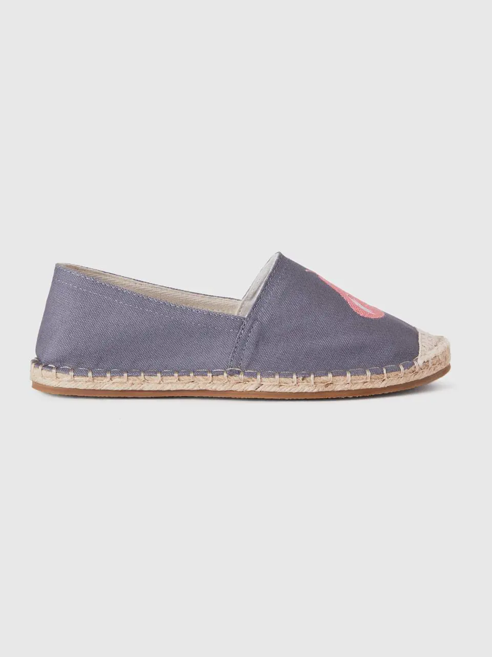 Benetton gray espadrilles with pear pattern. 1