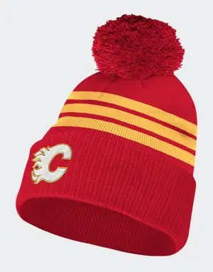 Flames Cuffed Pom Beanie