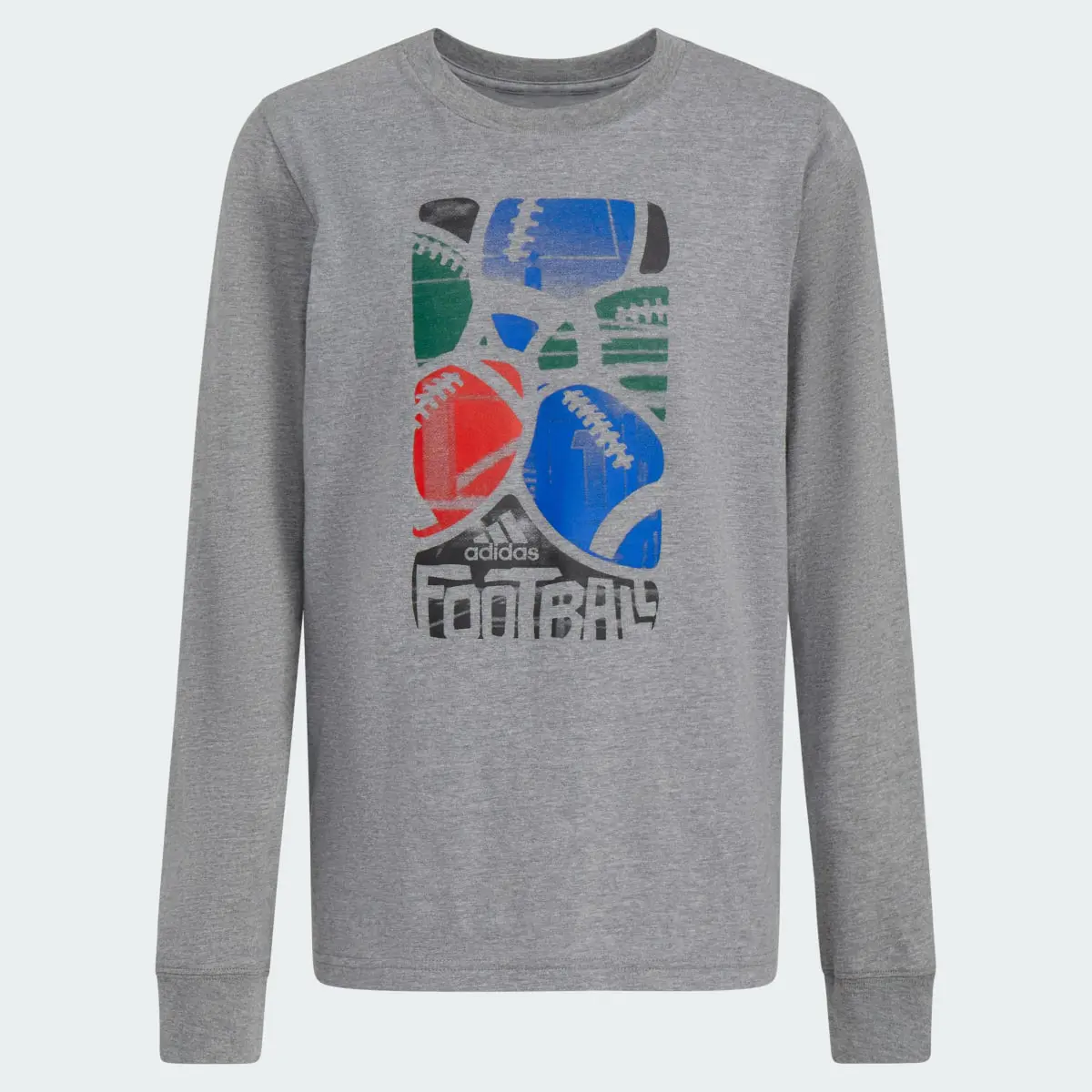 Adidas Long Sleeve Graphic Heather Tee. 3