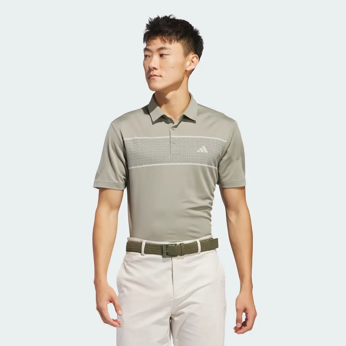 Adidas Chest Stripe Polo Shirt. 2